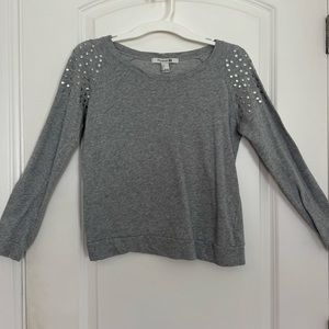 Womens S Forever 21 Grey Long Sleeve Shirt